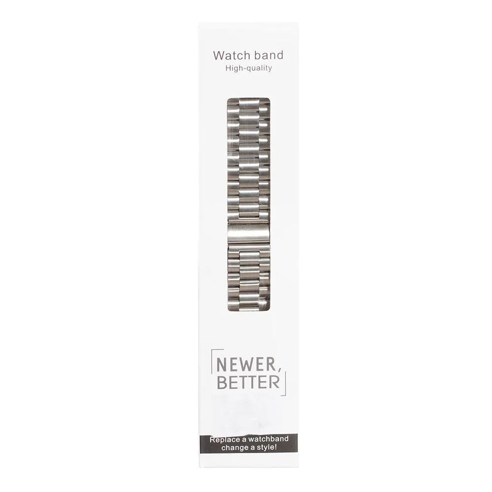 Ремінець для Apple Watch Band 3-Bead 42/44/45/49 mm Silver Колір Сталевий