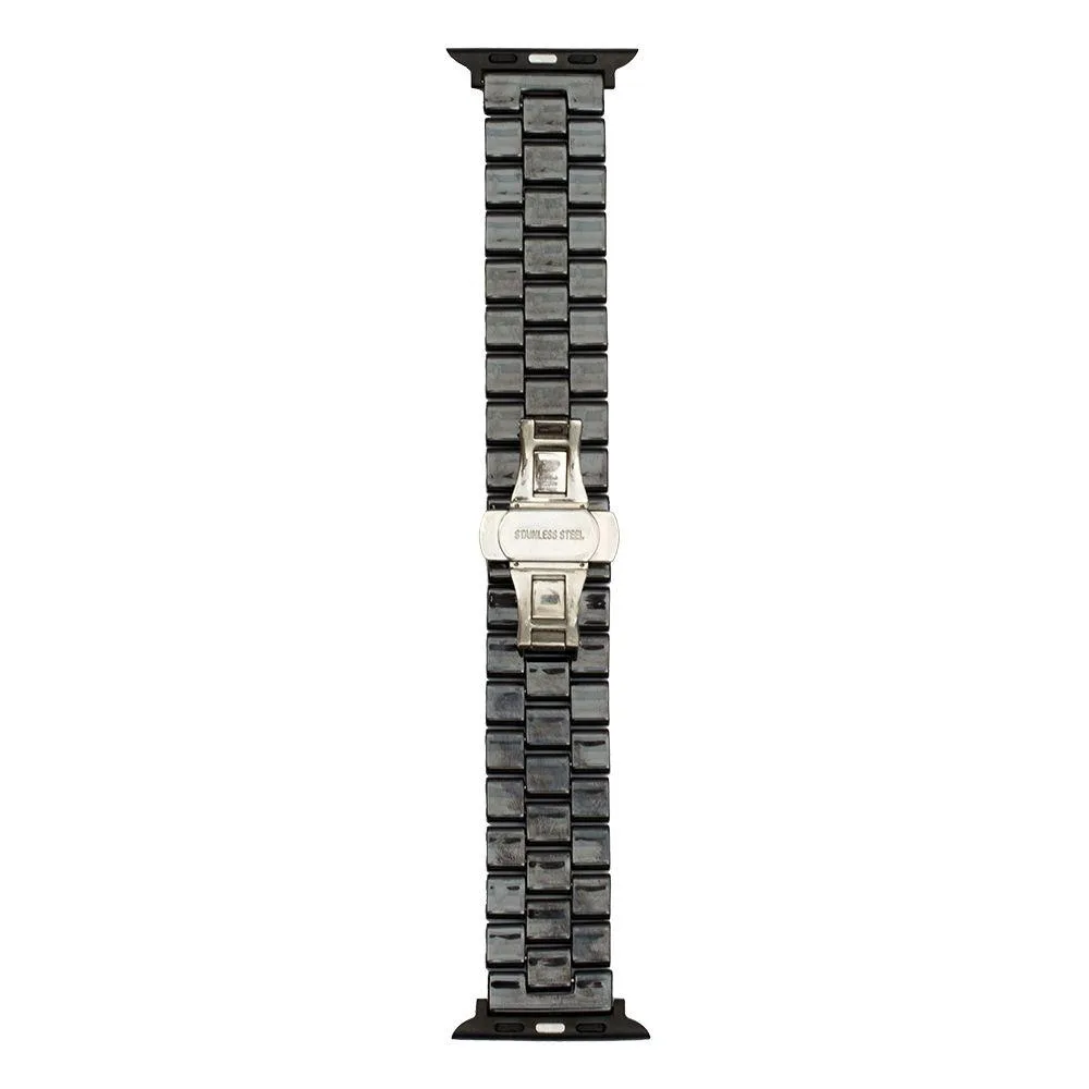 Ремінець для Apple Watch Ceramic 3-Bead 42/44/45/49 mm Колір Чорний