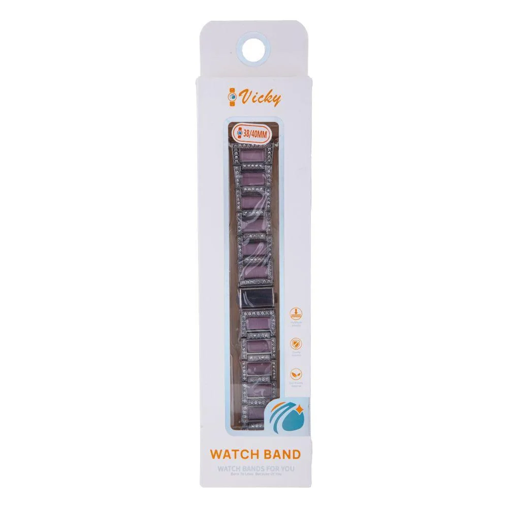 Ремінець Metal Cat для Apple Watch 38/40/41 mm Колір Rose+black