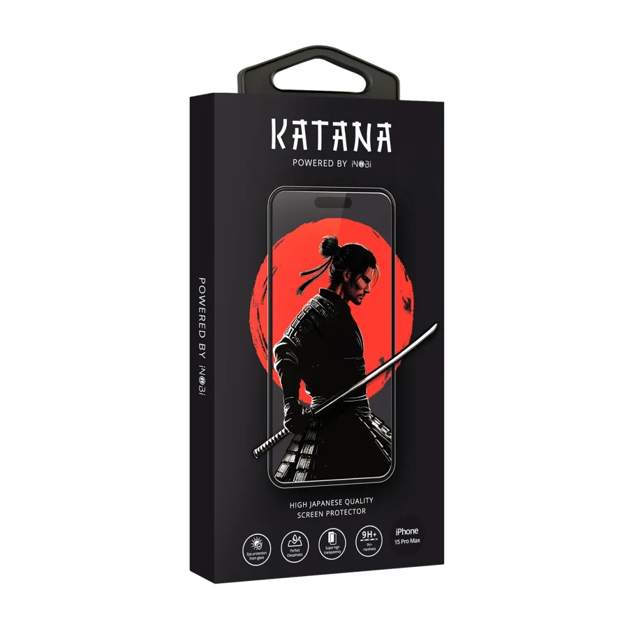 Захисне скло KATANA by iNobi for iPhone 15 Pro Max Чорний