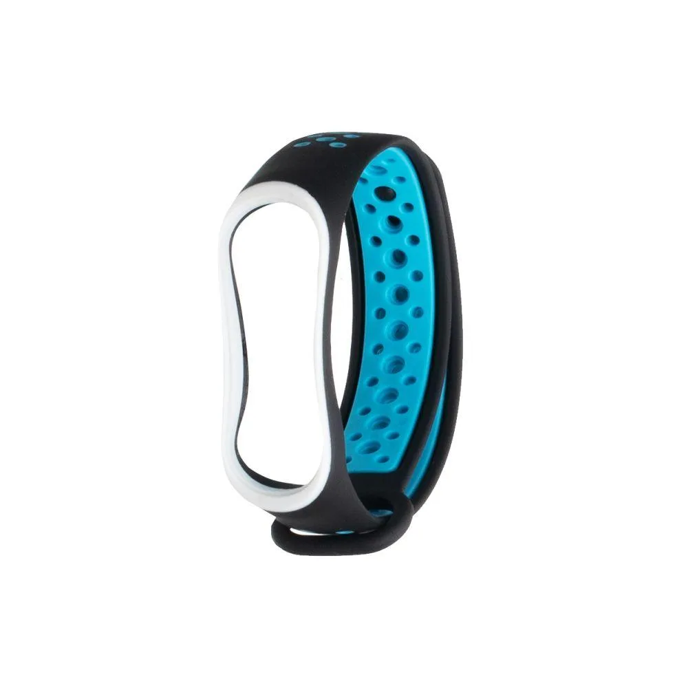 Ремінець для Xiaomi Mi Band 3 / 4 Nike Колір Чорно-сірий