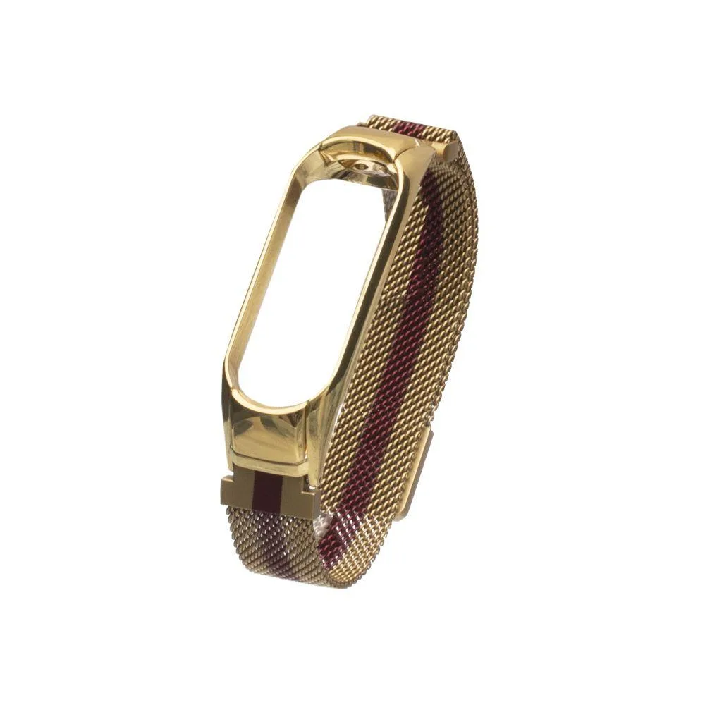 Ремінець для Xiaomi Mi Band 3 / 4 Milanese Loop Color Колір Чорно-Зелений