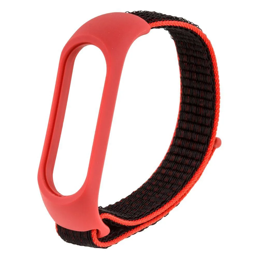 Ремінець для Xiaomi Mi Band 5 Nylon Колір Чорний