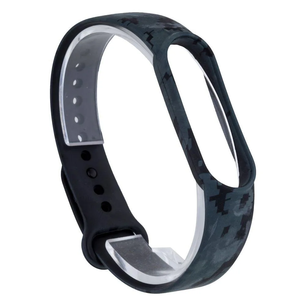 Ремінець для Xiaomi Mi Band 5 / 6 Pattern Колір Хакі Темно-Сірий