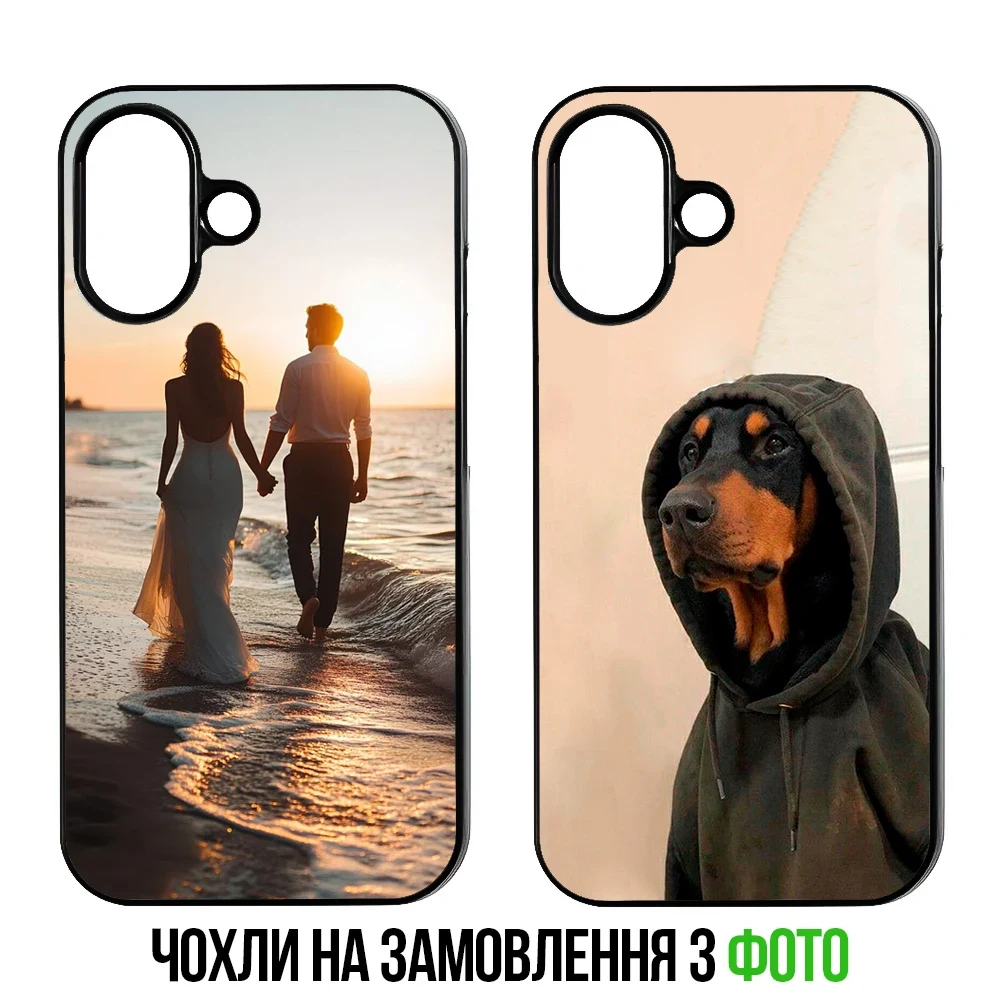 Чохол BLEX Преміальний Метал Чорний з фото, принтом, логотипом для iPhone 6 / 6s