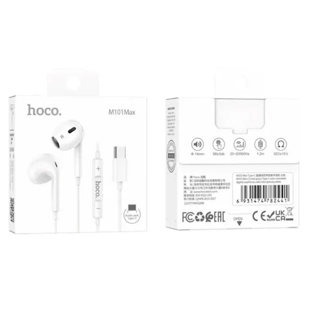 Наушники Hoco M101 Max Type-C Білі 