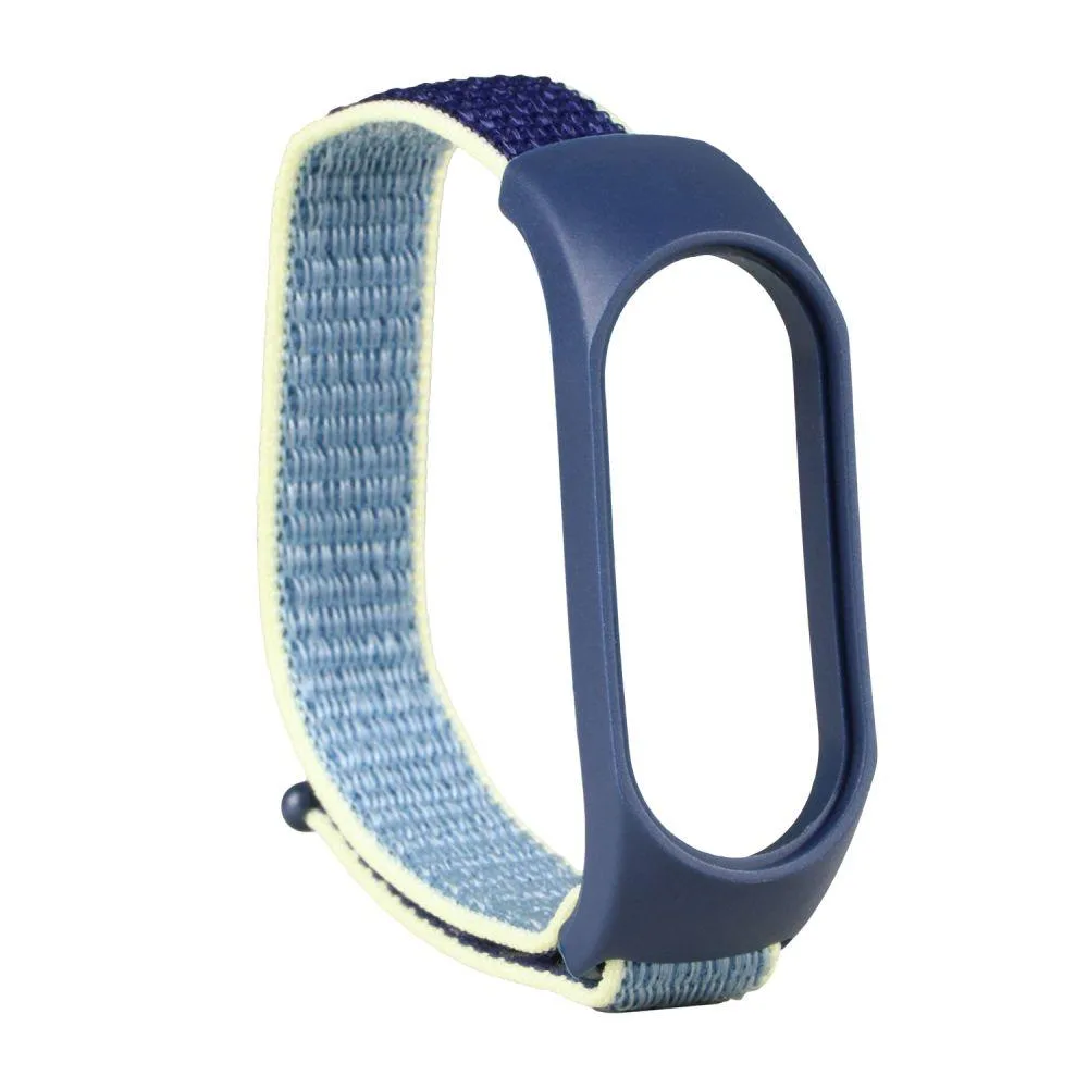 Ремінець для Xiaomi Mi Band 5 / 6 Nylon Колір Gray/White