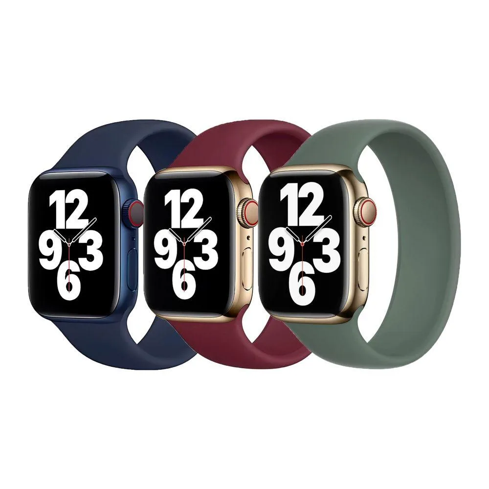 Ремінець для Apple Watch Band Silicone Mono Size 38/40/41 mm S Колір Burgundy
