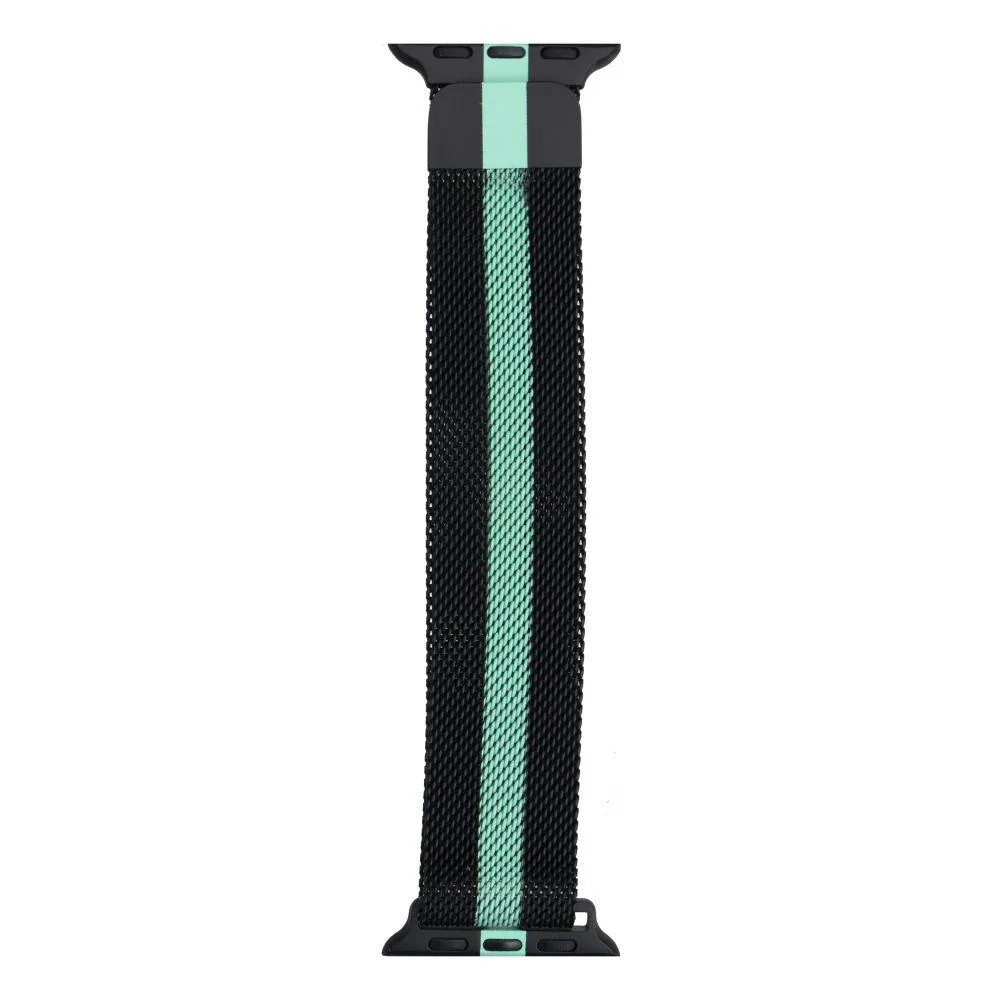 Ремінець для Apple Watch Milanese loop 38/40/41 mm Line Колір Чорно-Сталевий