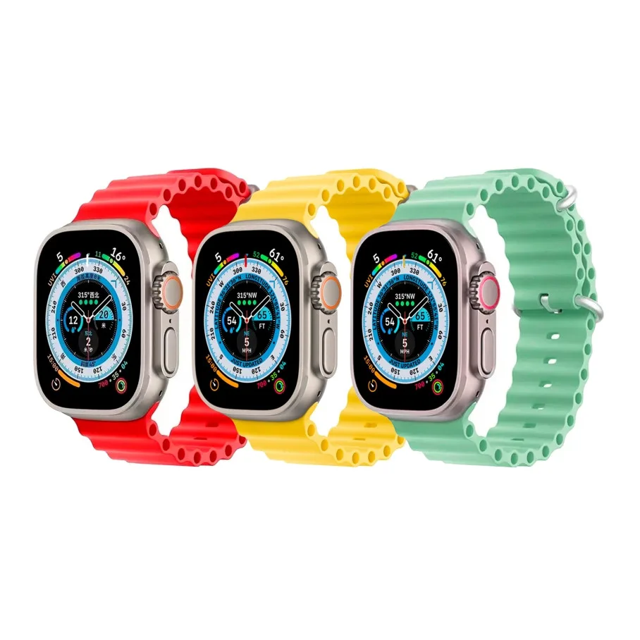 Ремінець Ocean Band для Apple Watch 38/40/41mm Wine Red