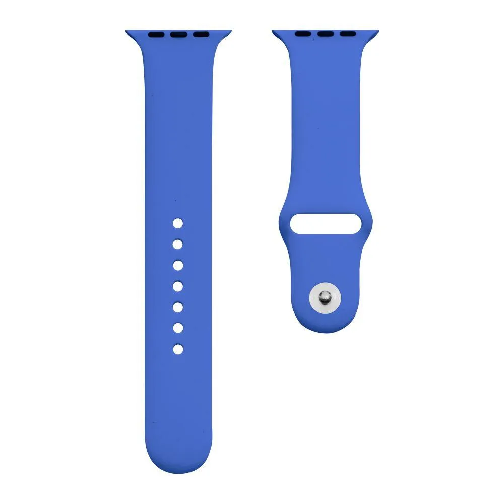 Ремінець для Apple Watch Band Silicone One-Piece Size-S 42/44/45/49 mm Колір 44.Shiny Blue
