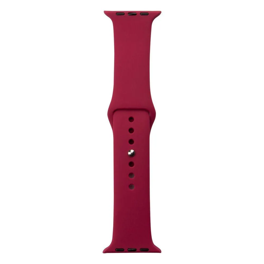 Ремінець для Apple Watch Band Silicone One-Piece Size-S 42/44/45/49 mm Колір 56.Wine Red