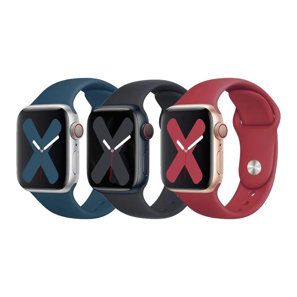 Ремінець для Apple Watch Band Silicone One-Piece Size-S 42/44/45/49 mm Колір 56.Wine Red
