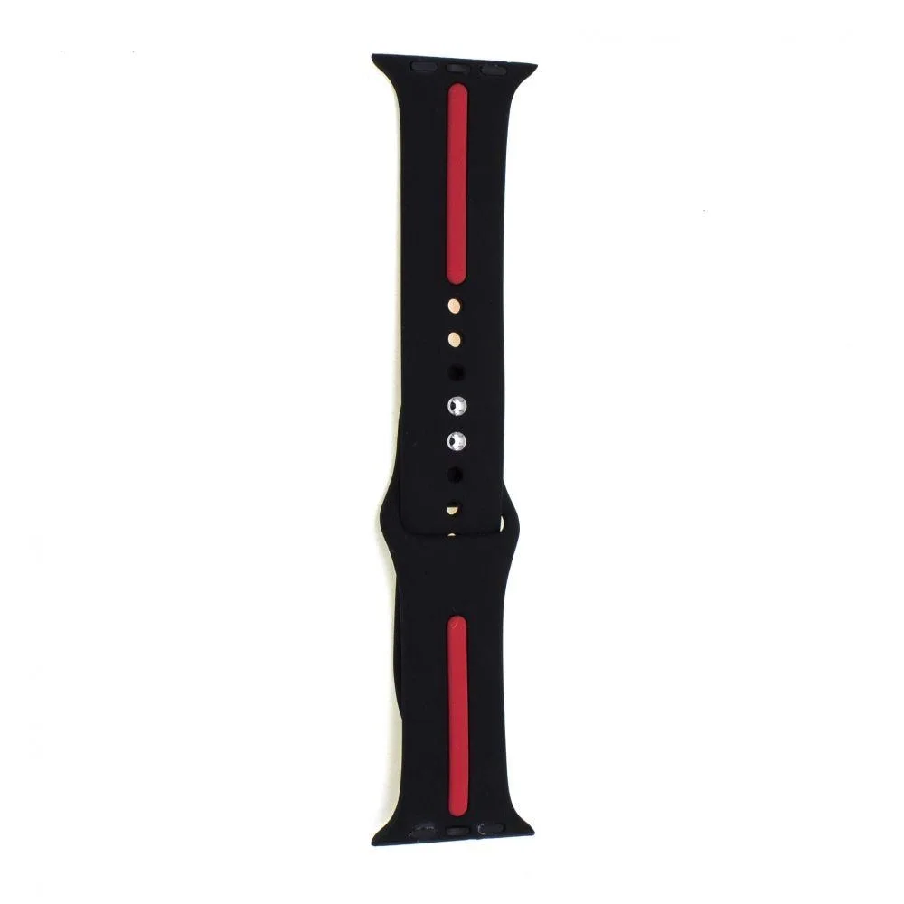 Ремінець для Apple Watch Bouble 42/44/45/49 mm Колір Black Red