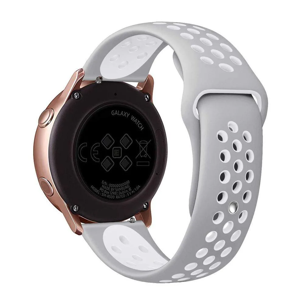 Ремінець Універс 22mm N Sport для Samsung/Amazfit/Huawei Колір White/Pink
