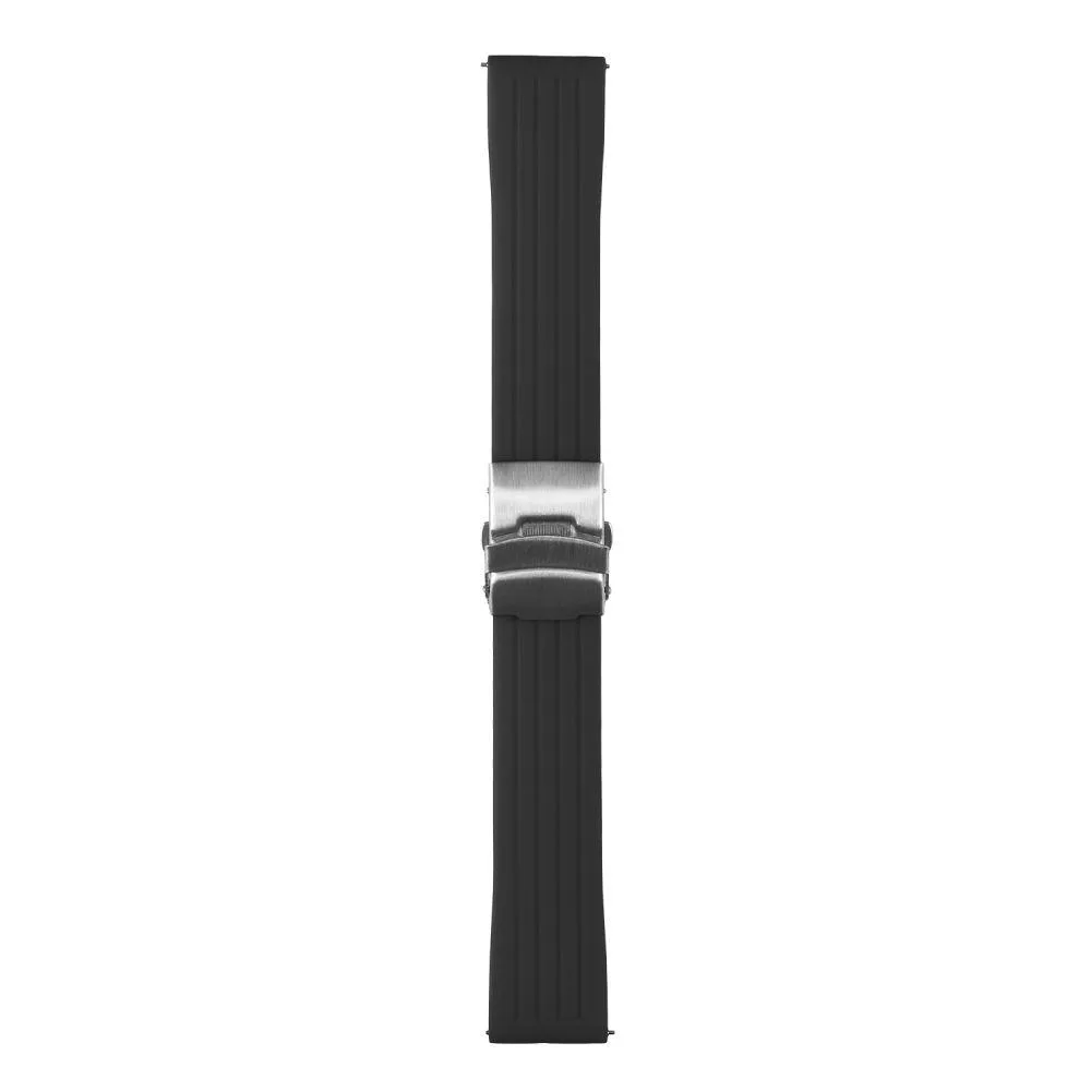 Ремінець Универс 20 mm Silicone+Metal lock для Samsung/Amazfit/Huawei Колір Світло-Бузковий