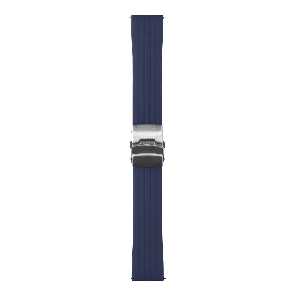 Ремінець Универс 20 mm Silicone+Metal lock для Samsung/Amazfit/Huawei Колір Світло-Бузковий