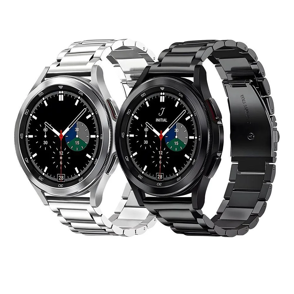 Ремінець Універс 22mm Stainless Steel для Samsung/Amazfit/Huawei Black