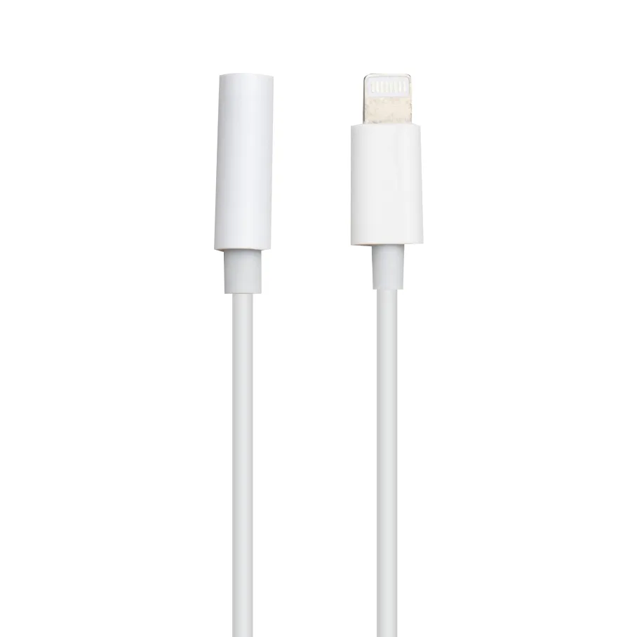 Кабель Aux Cable GL032 7G Lightning to 3.5 Jack/Bluetooth version/No Logo Сірий