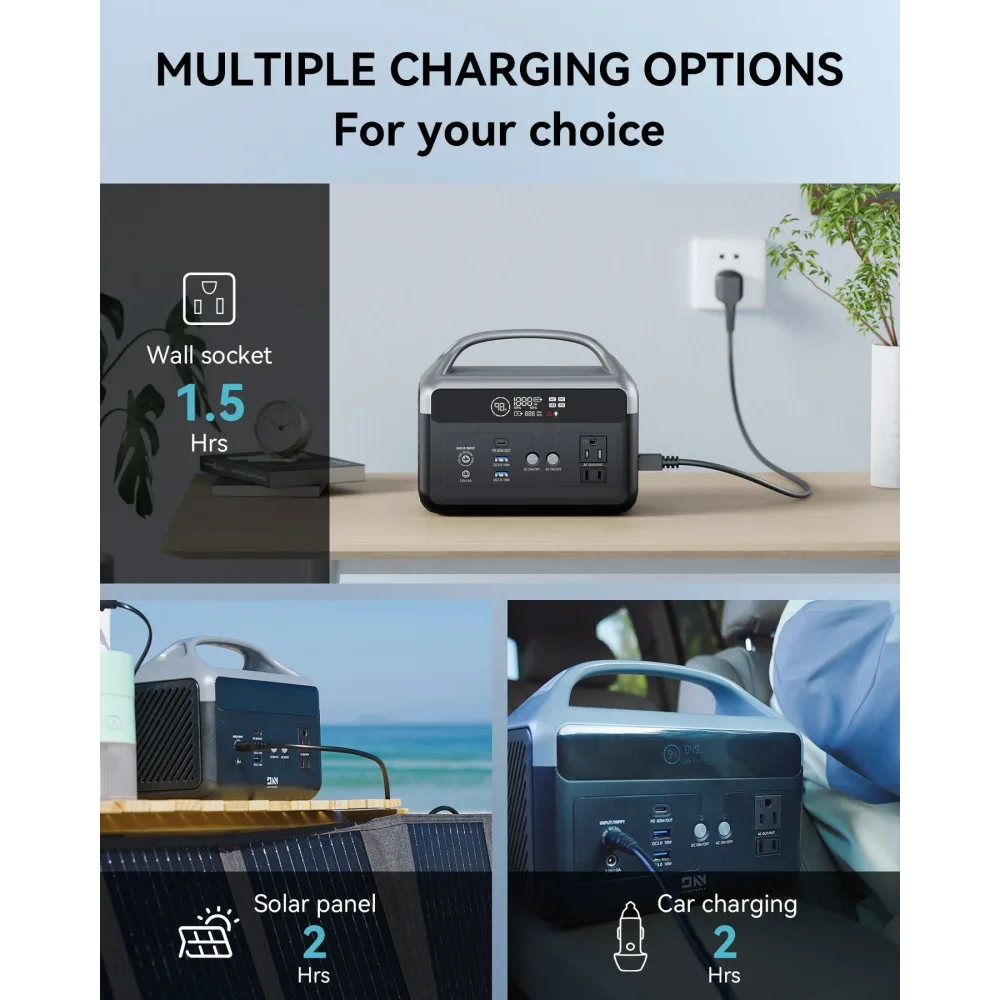 Зарядна Станція Power Station DARANENER NEO Z300, 300W, 179.2Wh (56000mAh), QC 3.0 18W, PD 60W, DC 5521 36W,